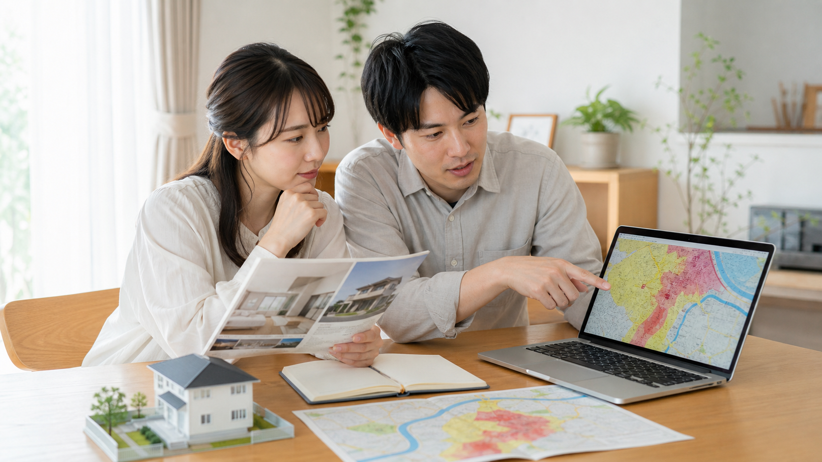 洪水ハザードマップで住所と周辺を確認する手順