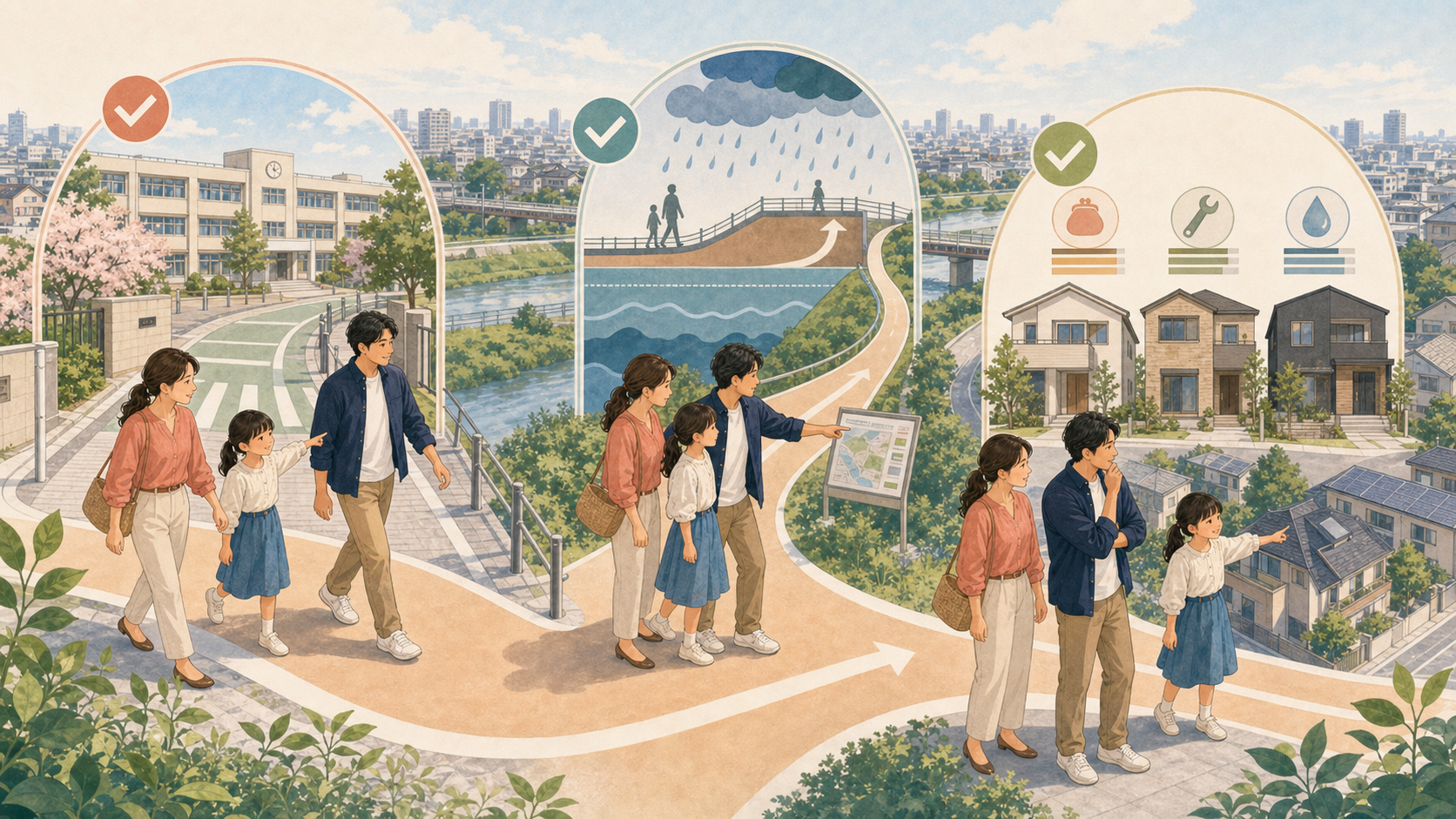 さいたま市の住まい探しで学区・災害リスク・総予算を順に確認する流れ