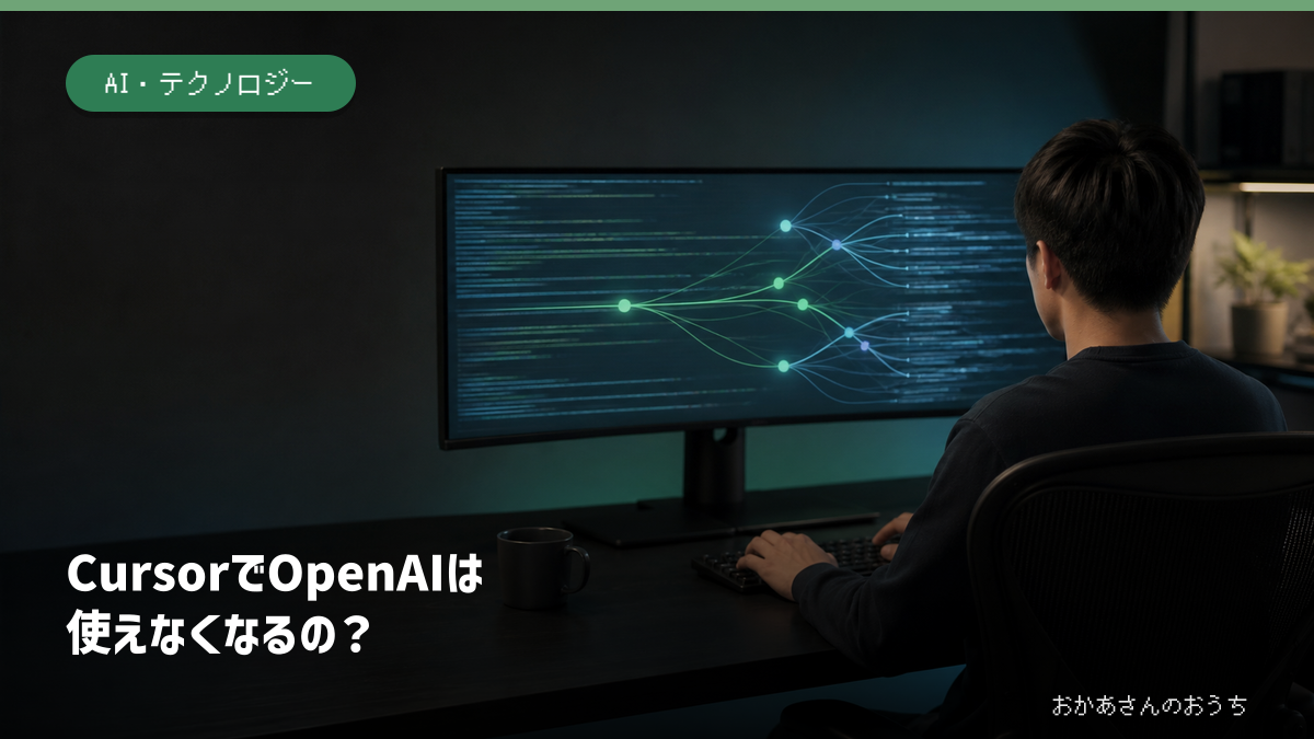 CursorでOpenAIモデルが使えなくなるのかを解説する記事のアイキャッチ