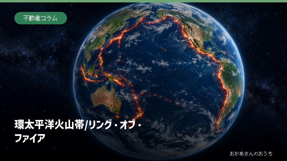 環太平洋火山帯とリング・オブ・ファイアを解説する記事のアイキャッチ画像
