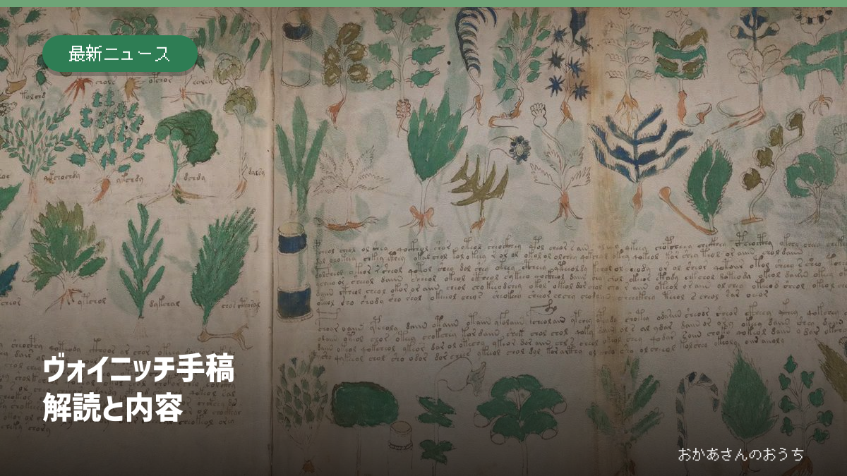ヴォイニッチ手稿/解読と内容の原本画像と見出し