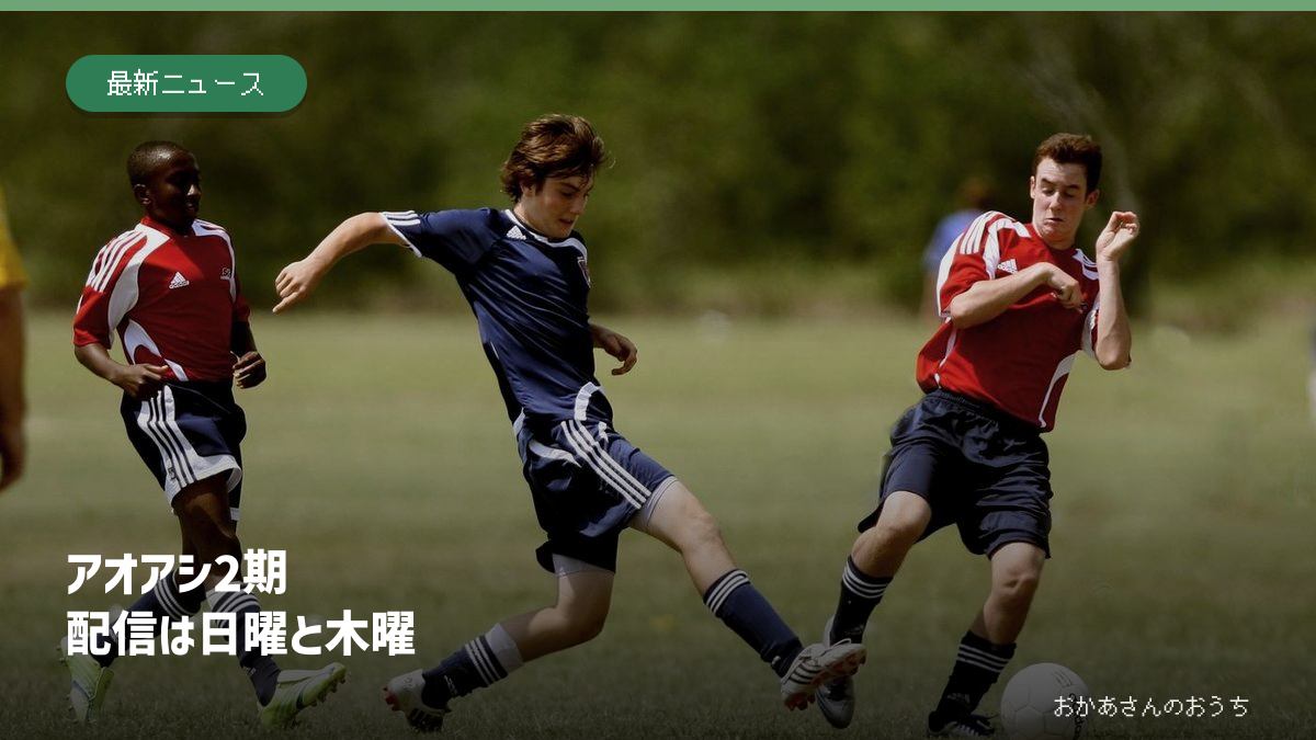 サッカーをする子どもたちのイメージ写真。アニメの場面やモデルとなった練習場ではありません。