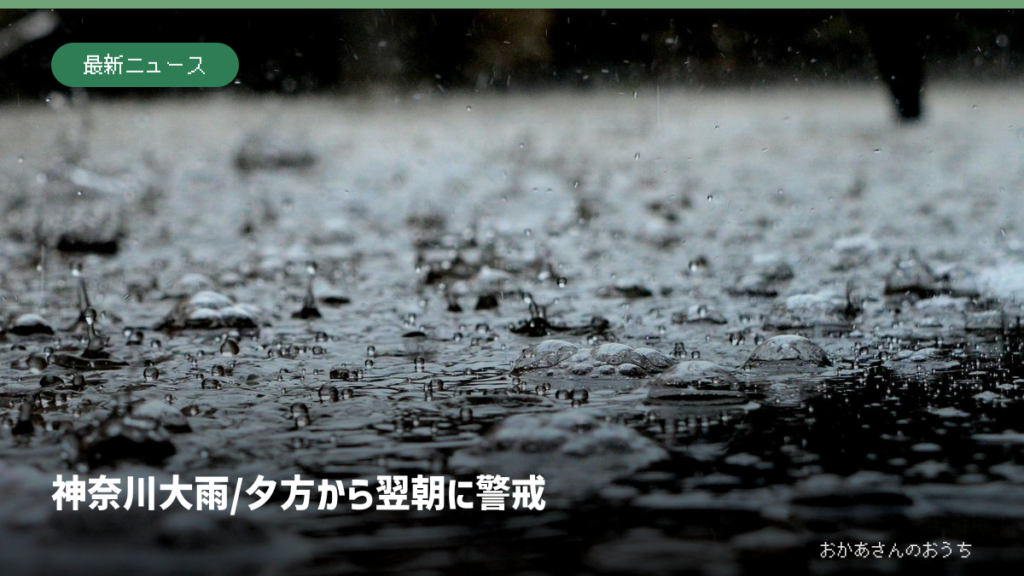 神奈川 大雨/夕方から翌朝に警戒。記事の見出しと題材に関連した写真