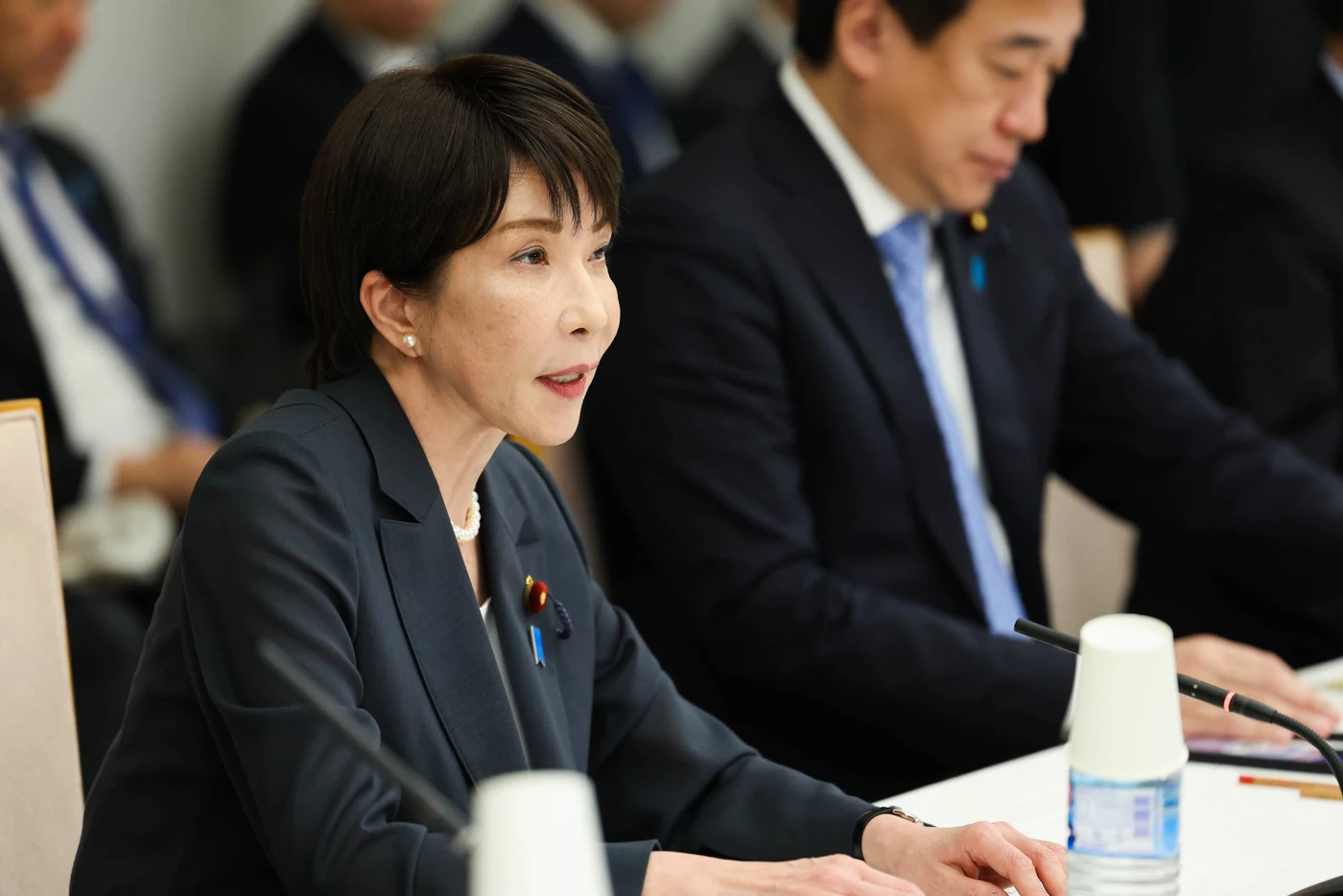 10月26日のサイバーセキュリティ関係閣僚会議で発言する高市首相