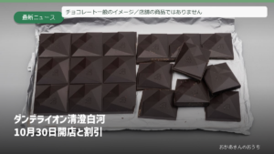 チョコレート一般のイメージ／店舗の商品ではありません／ダンデライオン 清澄白河/開店と割引