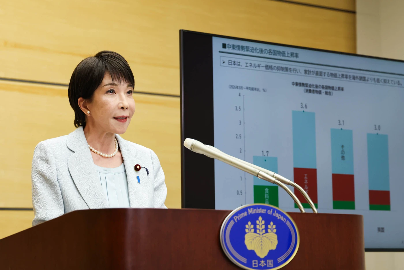 冬の電気・ガス支援を説明する10月29日の高市総理
