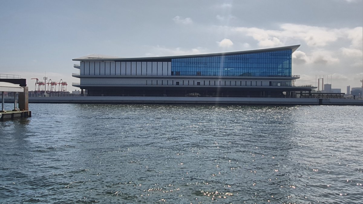2020年7月に撮影された東京国際クルーズターミナルの外観。ディズニークルーズの主な発着拠点として発表された施設