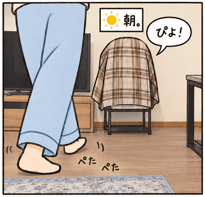 足音にぴよ！