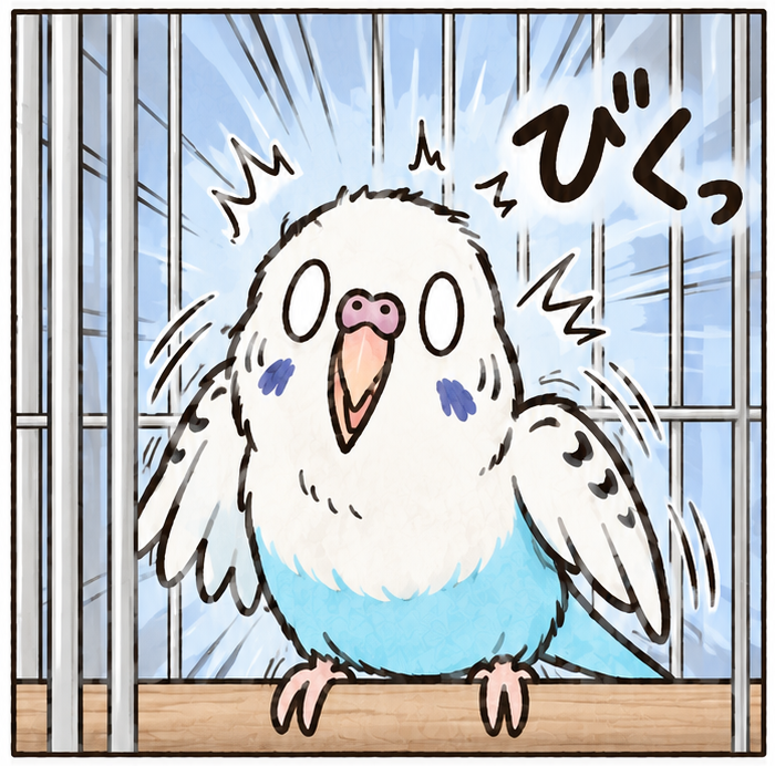 ぼんちゃん白目びっくり