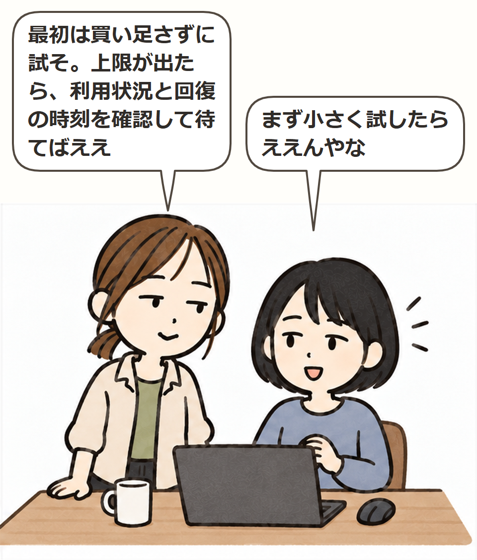 最初は、買い足さずに試す