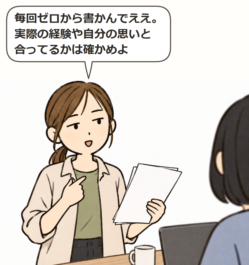 経験や思いに合うか確かめる