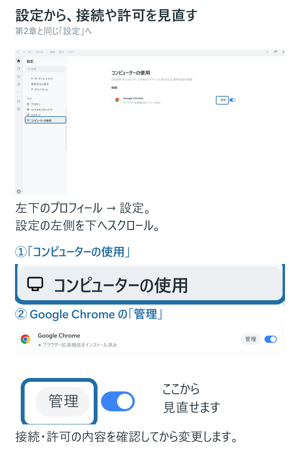 サイトの許可は別に見る
