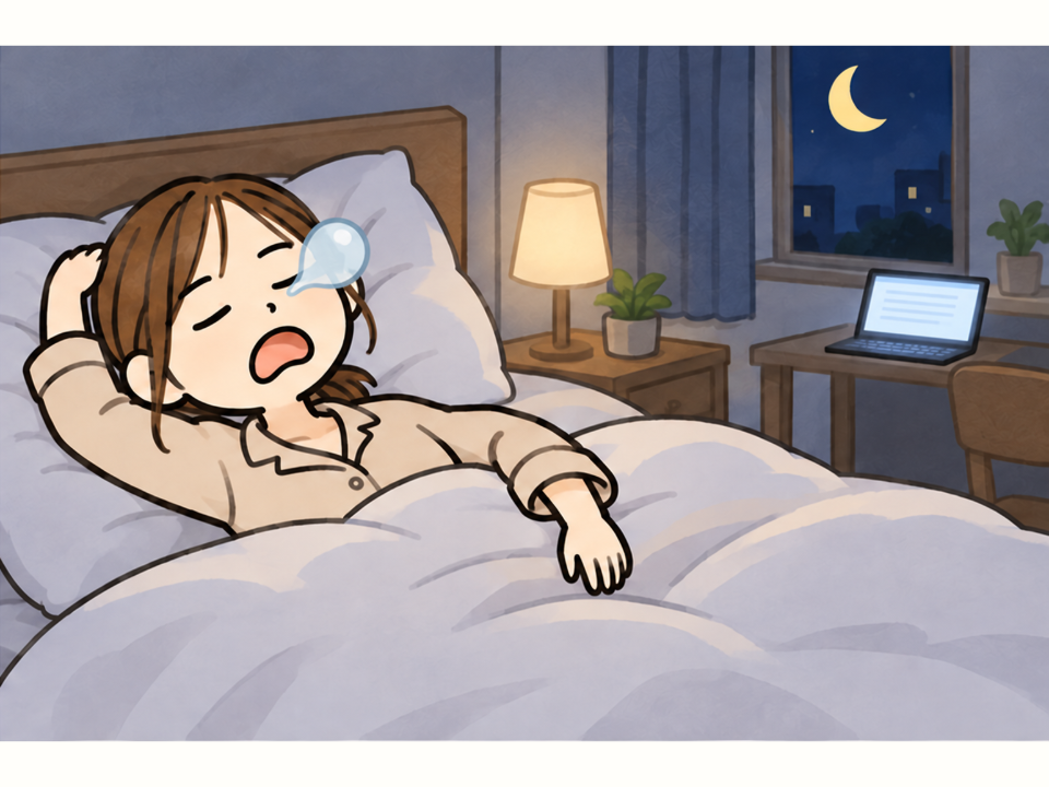 本人はしっかり寝る