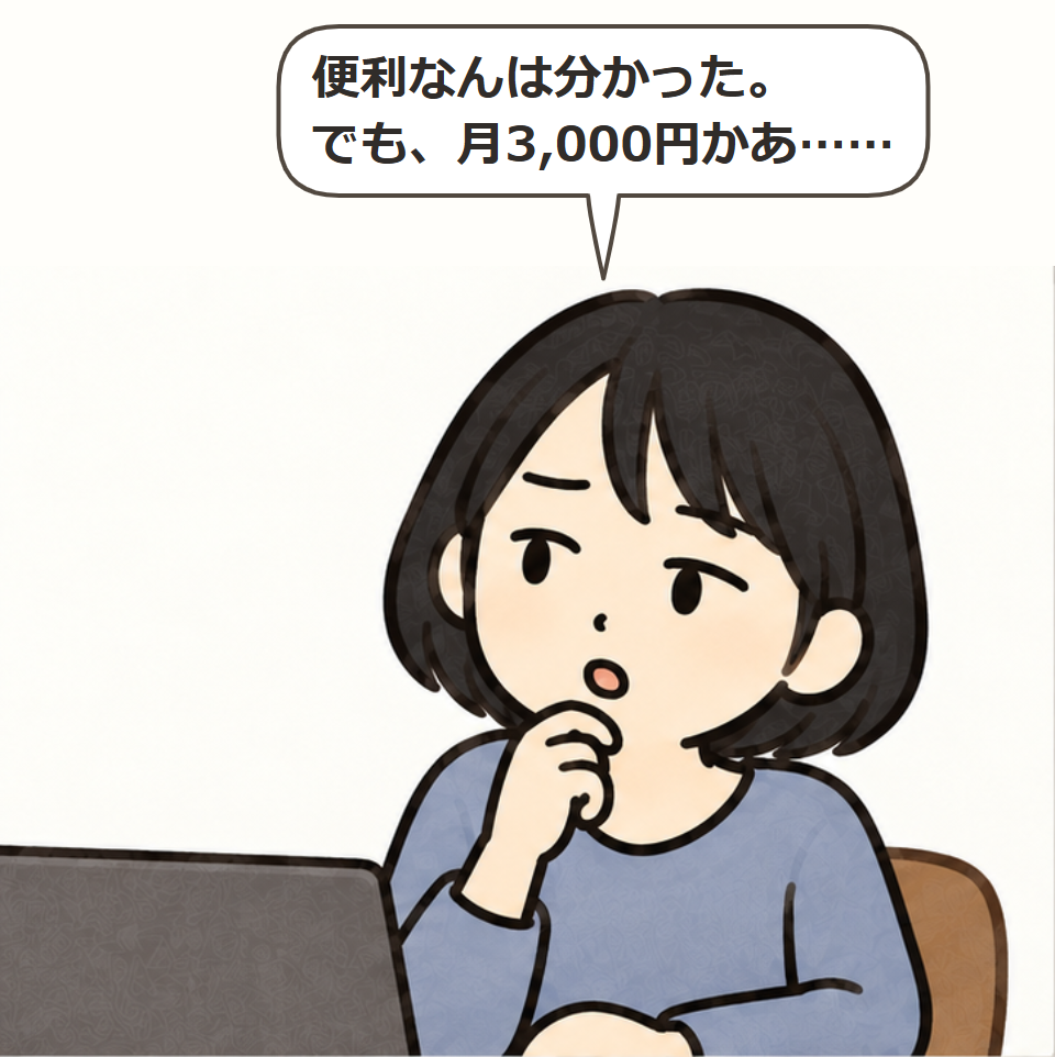 月3,000円を考える