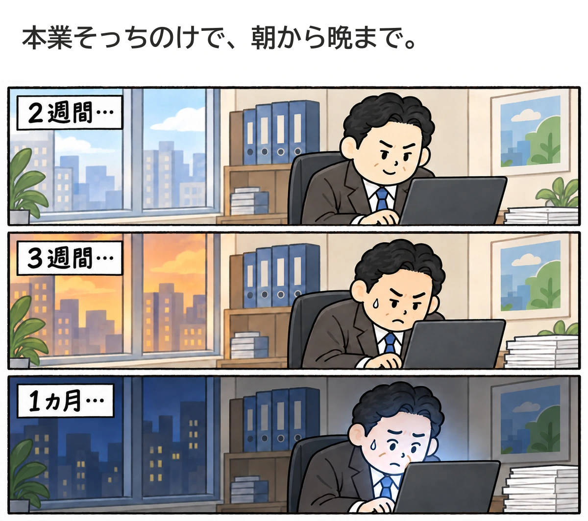 2週間から1カ月が過ぎる