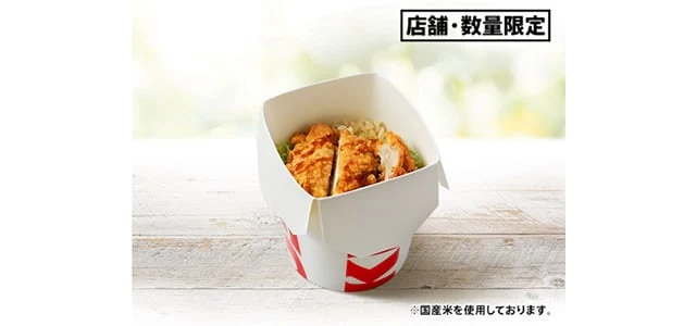 骨なしチキンと炊き込みご飯を詰めたケンタライスBOXの公式商品写真