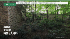 大手町の森の資料写真（2024年）／開催中の写真ではありません／森の市 大手町/時間と入場料