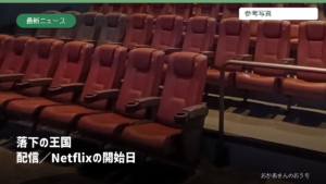 落下の王国 配信/Netflixの開始日。参考写真を使用