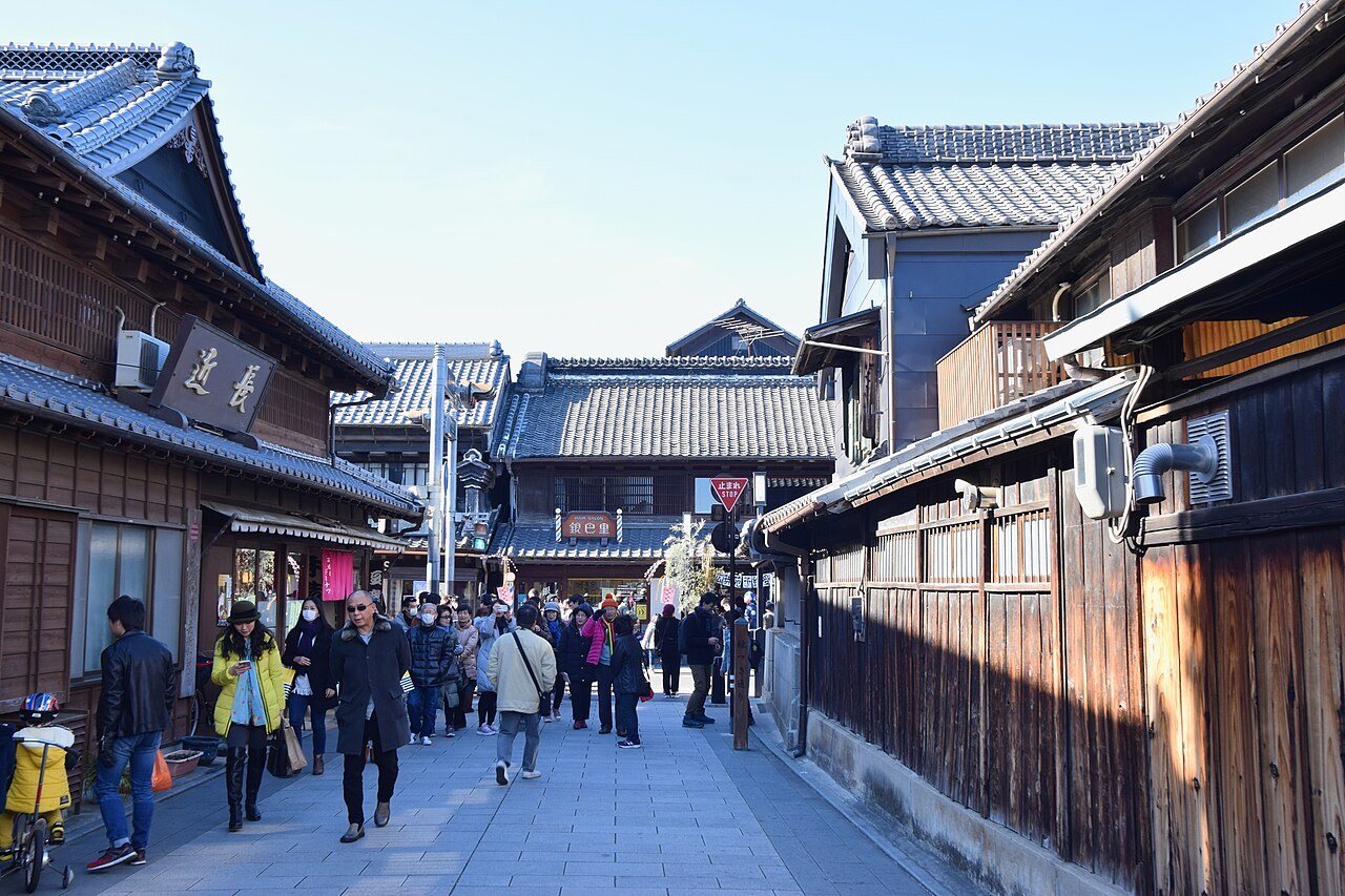 川越の町並み。2018年撮影で今年の祭り当日の写真ではありません。