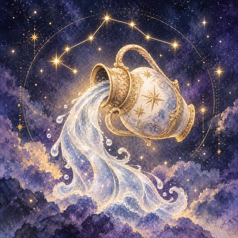 みずがめ座のイラスト