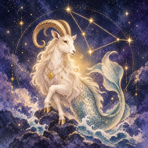 やぎ座のイラスト