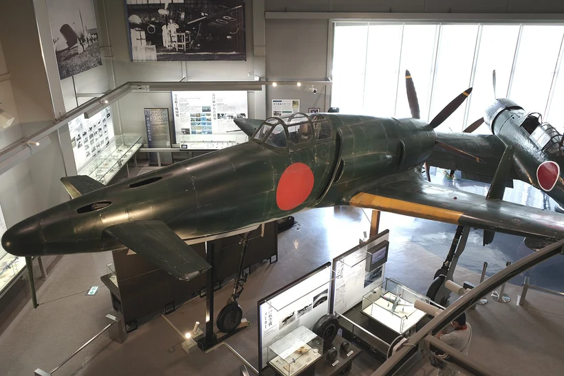 大刀洗平和記念館に展示されている震電の実物大模型