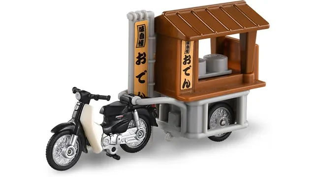 スーパーカブとリヤカー屋台
